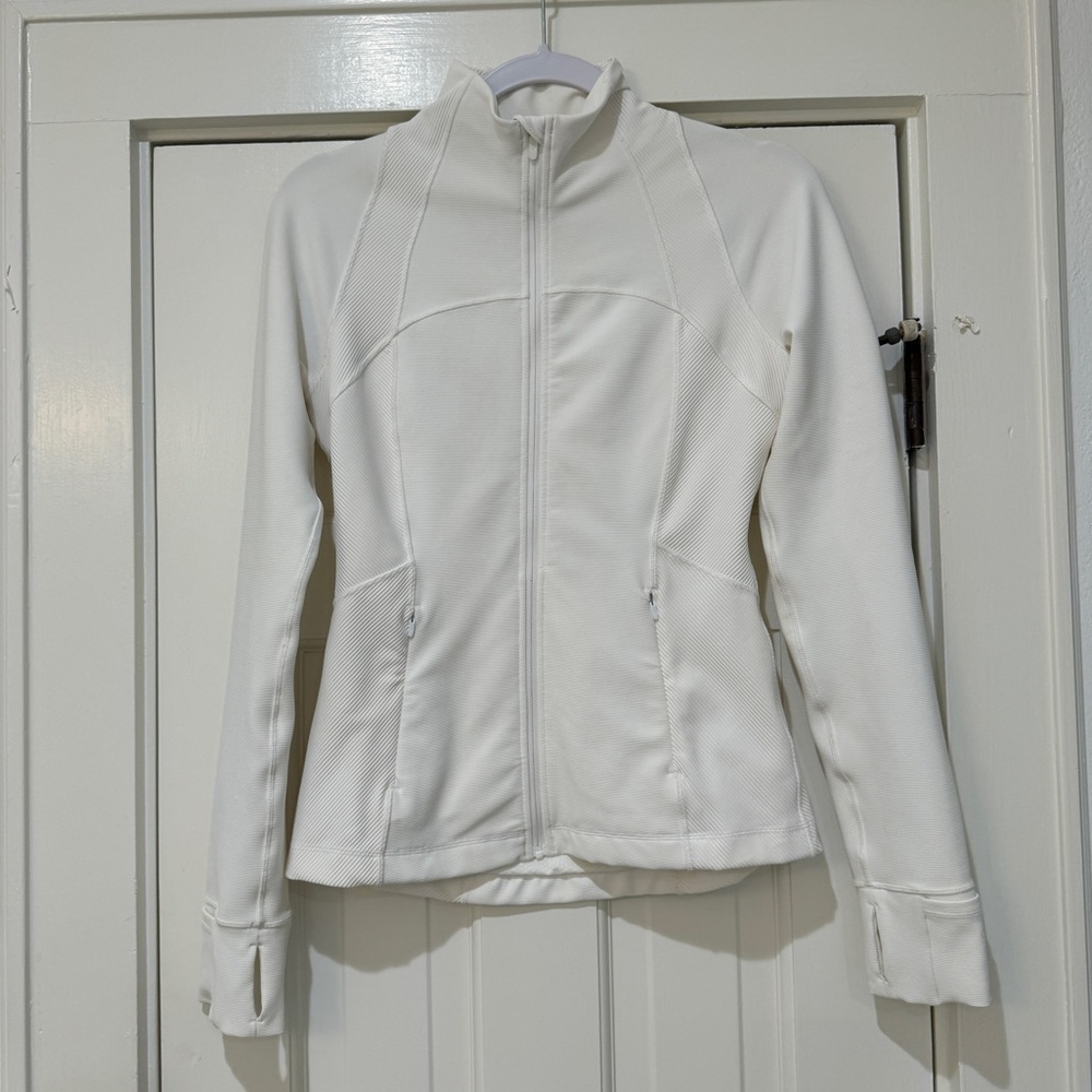 White Lululemon Define Jacket